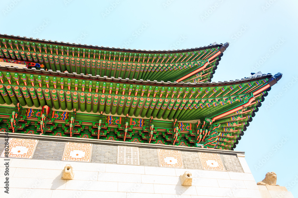 Gyeongbokgung Palace, the old royal residence, in Seoul, South