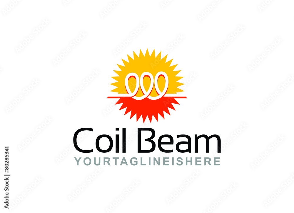Fototapeta premium Coil Beam - Logo Template