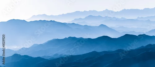Panel kuchenny z motywem Layers of mountain
