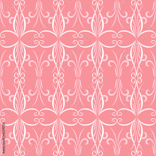 Luxury ornamental floral wallpaper pattern.