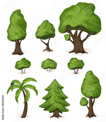 Tree icons set