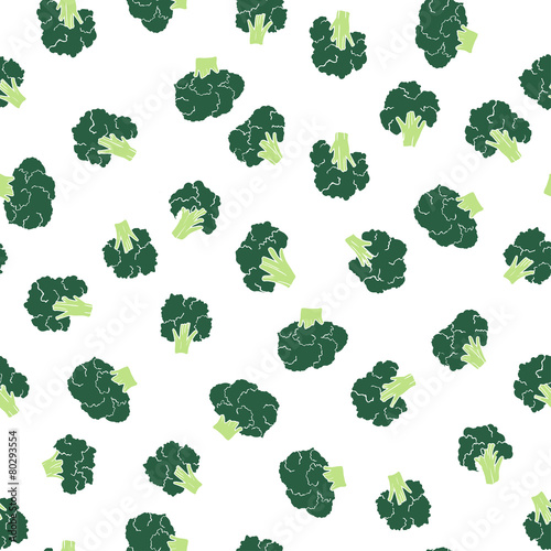 broccoli seamless pattern
