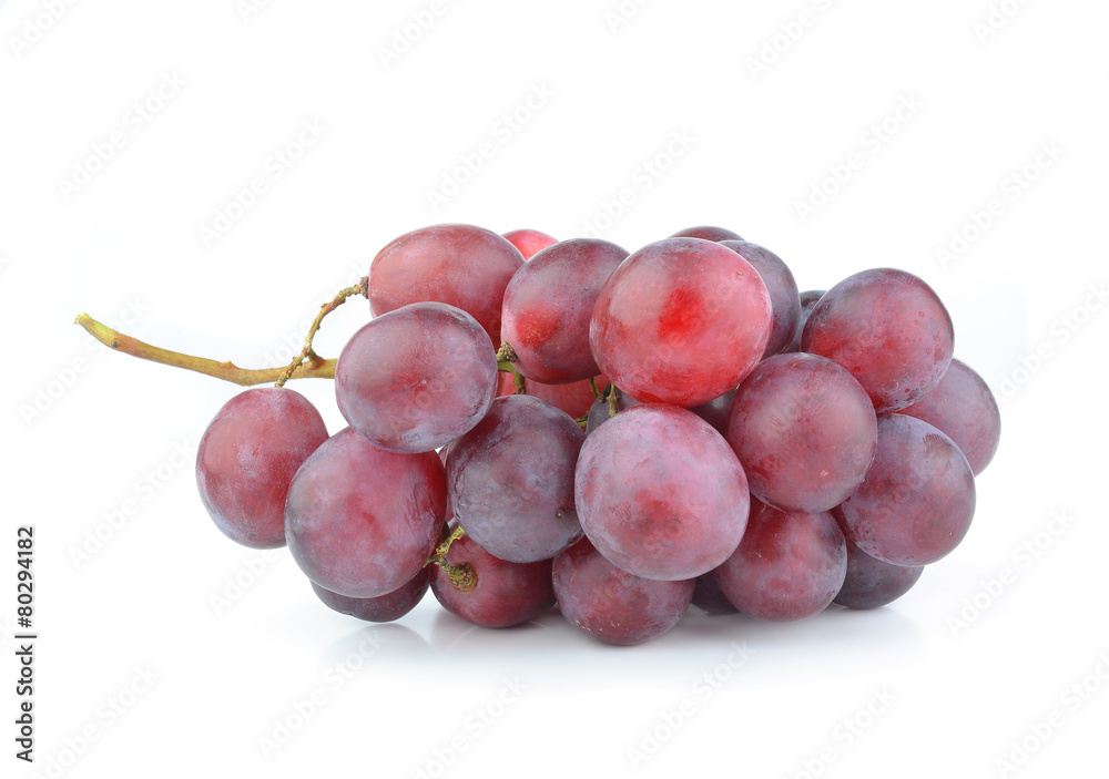 Fototapeta premium red grape isolated on white