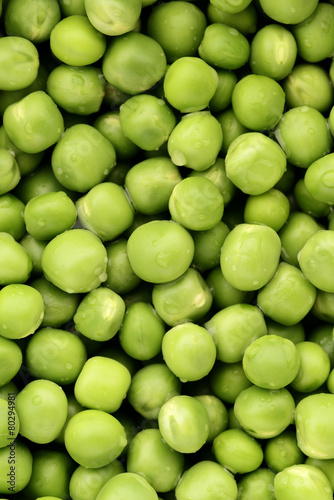 Close up of green fresh peas © niteenrk