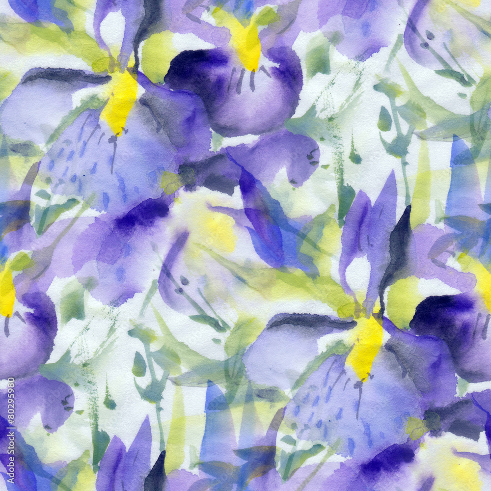 Fototapeta Watercolor flowers