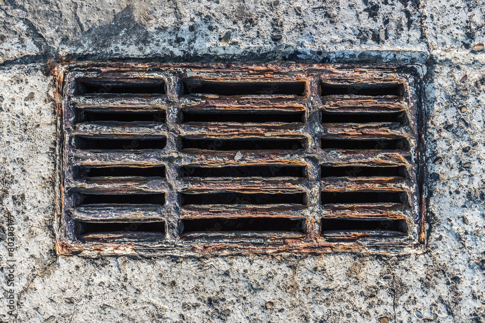 Rusty Storm Drain