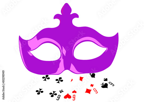 Mask and cards