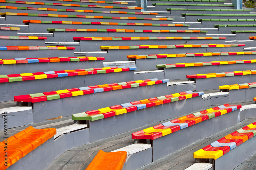 Obraz premium Empty Seats of old stadium.