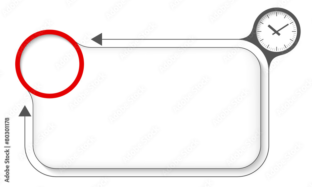 Frame for your text with watches and arrow Frame for your text with watches and arrow