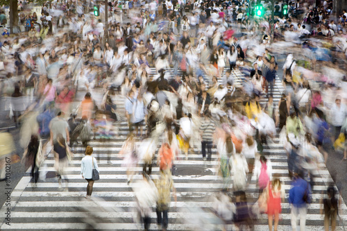 Cuadro en lienzo Shibuya crossing
