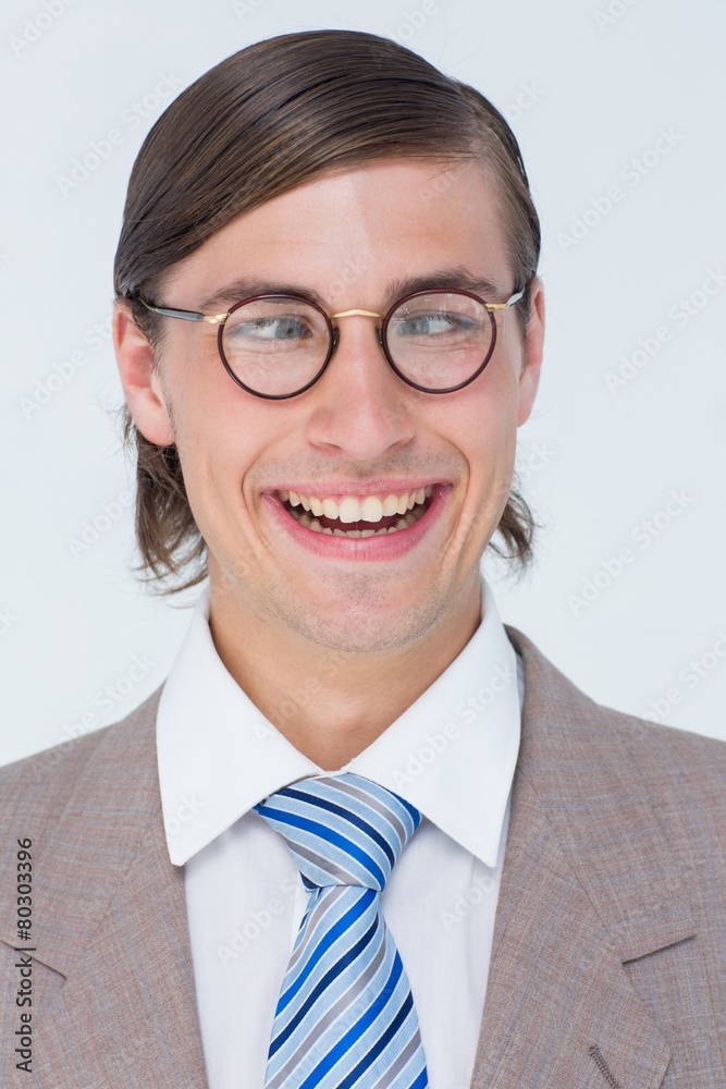 Funny geeky businessman Funny geeky businessman