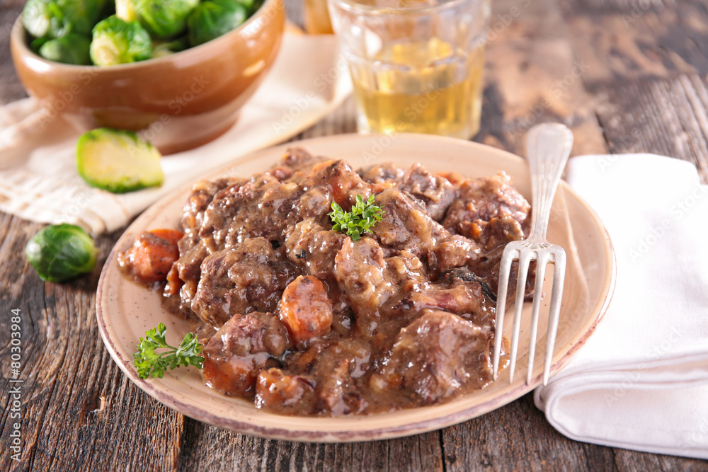 plate with meat and sauce plate with meat and sauce