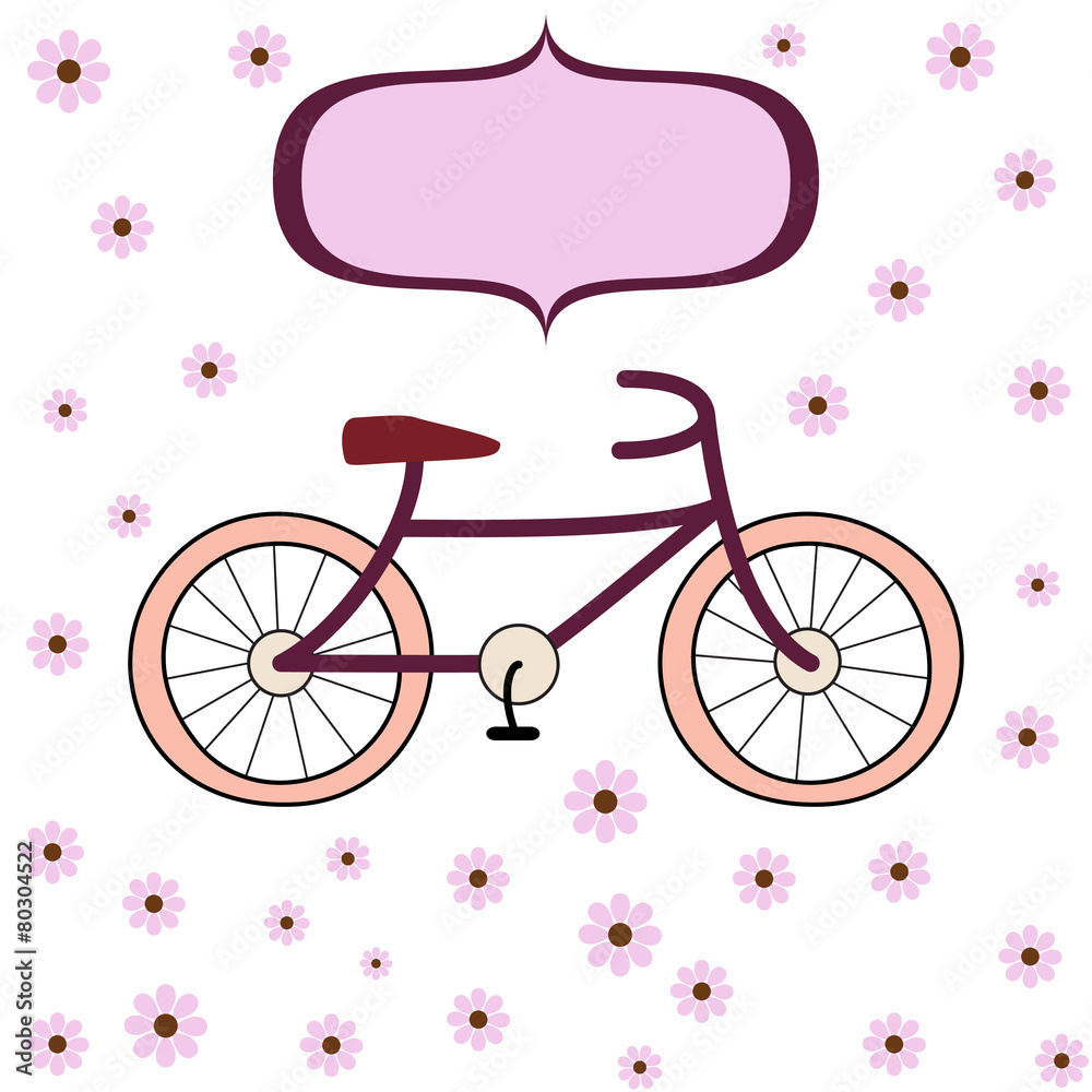 Fototapeta premium Cycling for girls