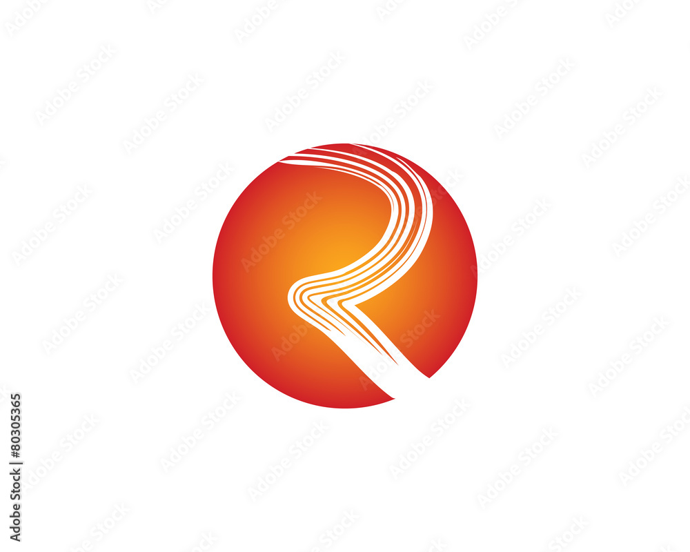 R letter brush logo template 1 R letter brush logo template 1