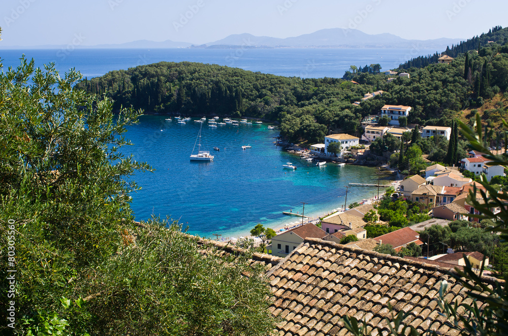 Kalami bay on Corfu island - Greece