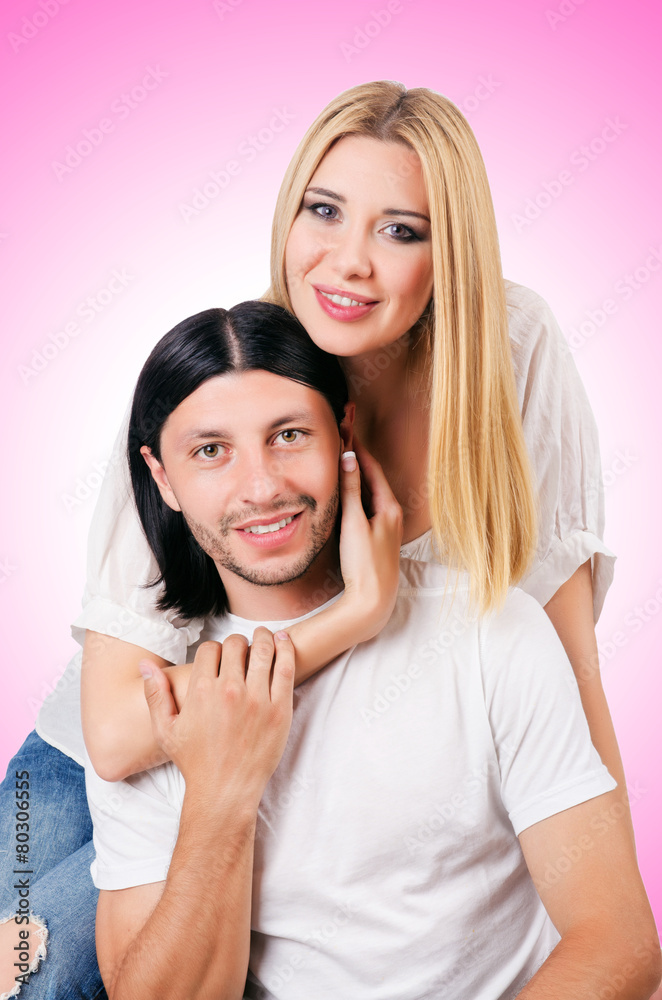 Pair of man and woman in love Pair of man and woman in love