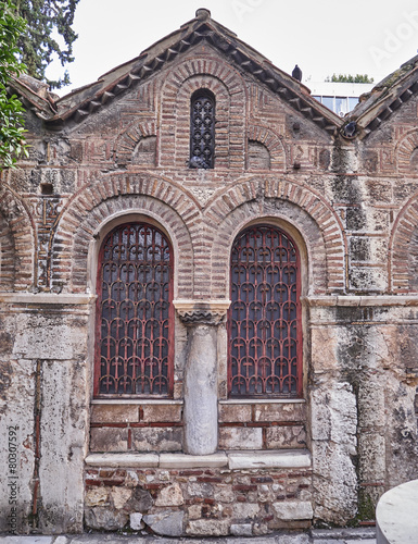 Athens, Greece, Panaghia Kapnikarea medieval church detail