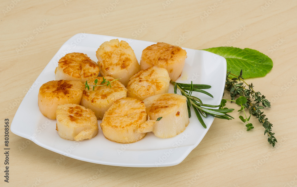 Grilled scallops Grilled scallops