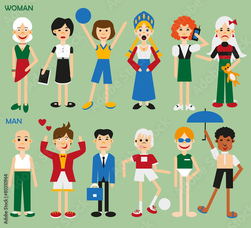 men and woman