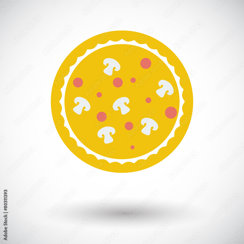 Fototapeta premium Pizza icon