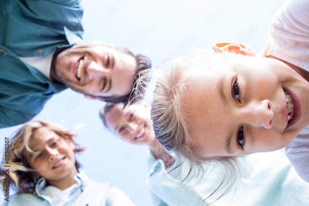 Fototapeta premium Happy parents with their children