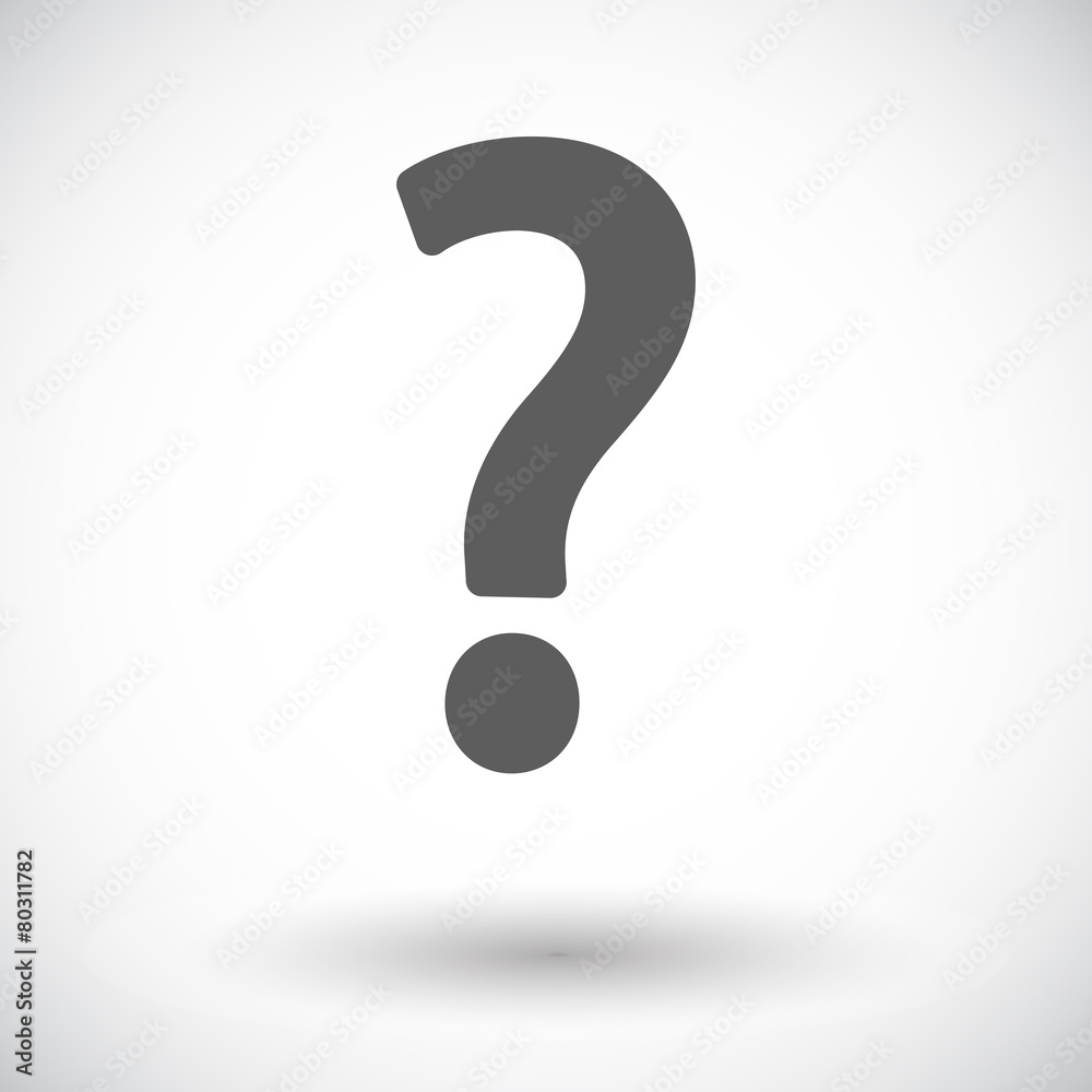Question mark single icon. Question mark single icon.