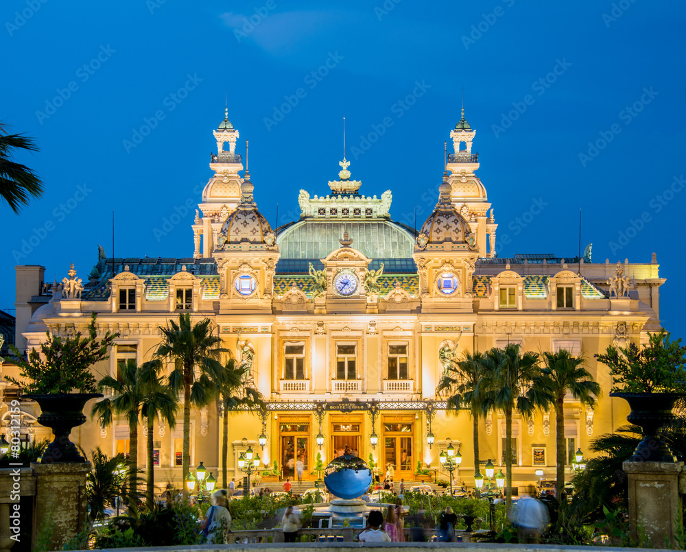 MONTE CARLO - JULY 4: Monte Carlo casino in Monaco on July 4, 20