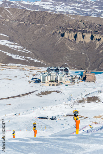 Shahdag - FEBRUARY 27, 2015: Tourist Hotels on February 27 in A
