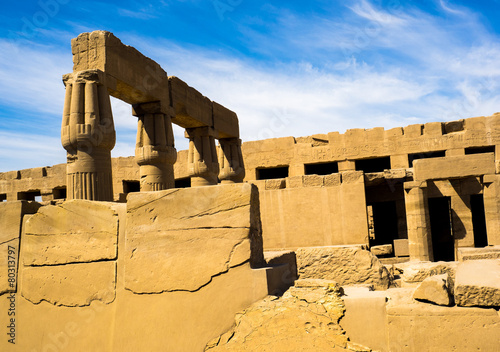 Hypostyle hall of the old Karnak temple photo