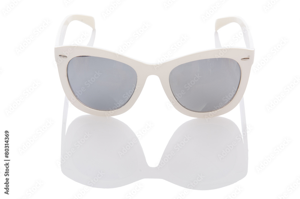 Fototapeta premium Elegant sunglasses isolated on the white