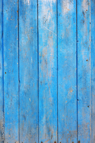 Blue Painted Wooden Boards