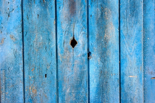 Blue Painted Wooden Boards © UA_Color