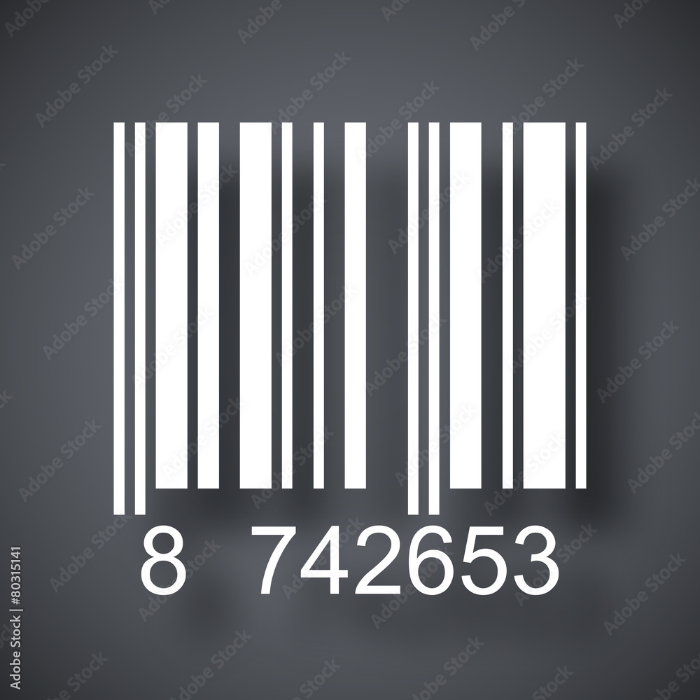 Barcode icon, vector illustration Barcode icon, vector illustration