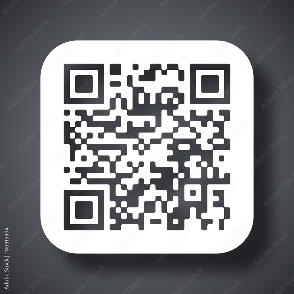 Vector QR code icon Vector QR code icon