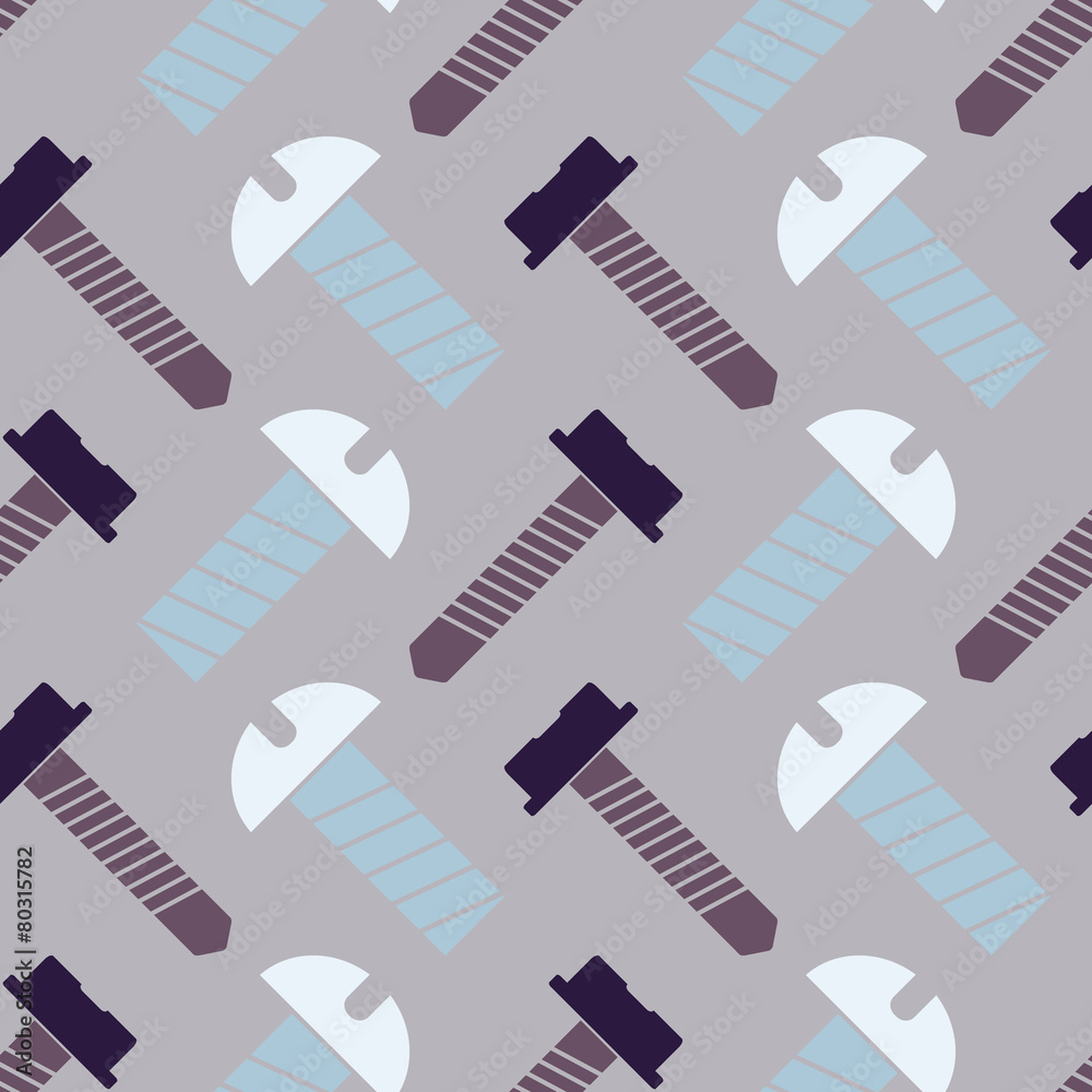 Seamless background with screws Seamless background with screws