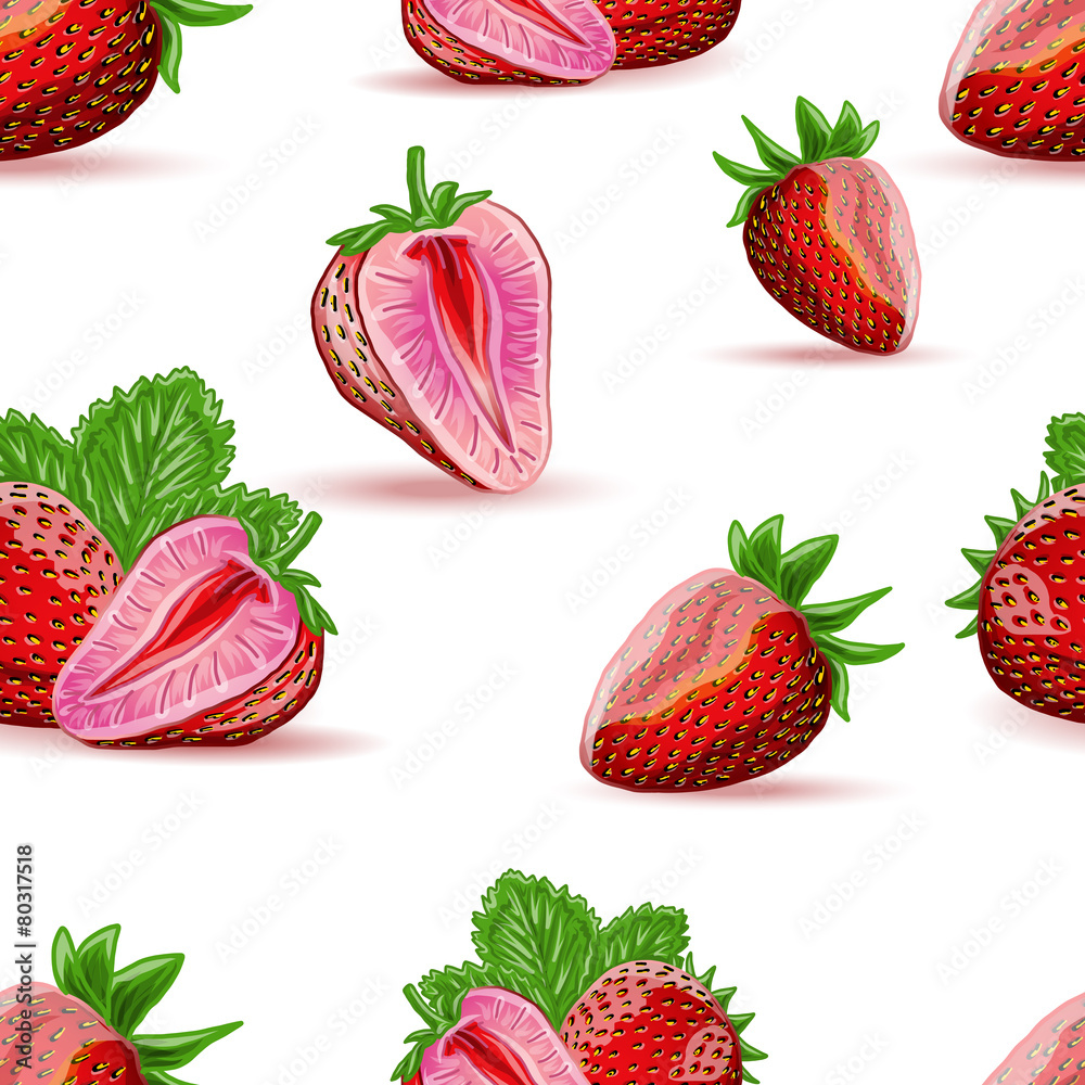 Strawberry seamless Strawberry seamless