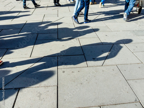 Schatten von Menschen