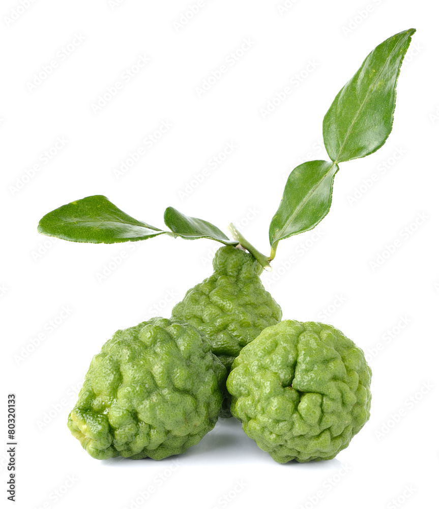 Fototapeta premium Bergamot isolated white background.