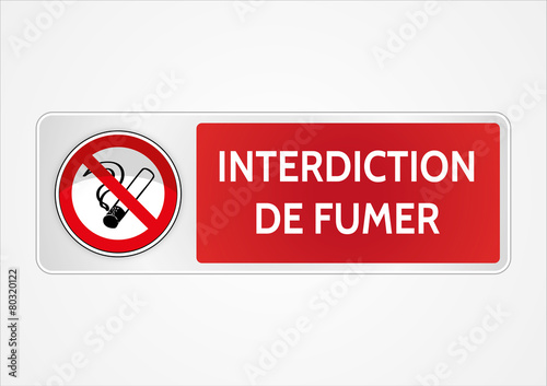 Interdit de fumer