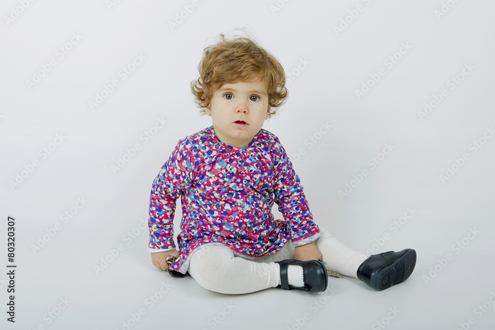 Naklejka premium young baby portrait