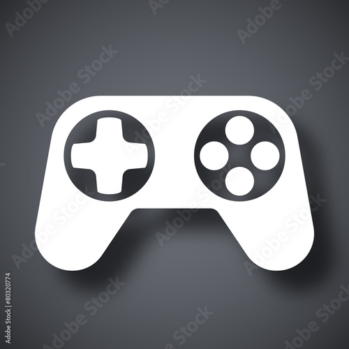 Gamepad icon, vector