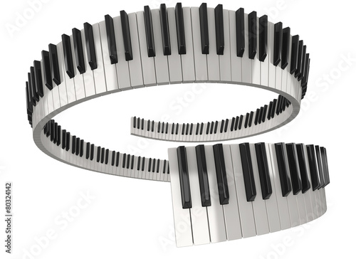 Piano keys (clipping path included)