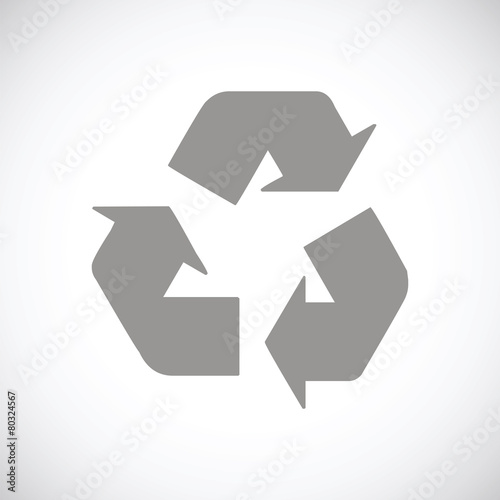 Recycling black icon