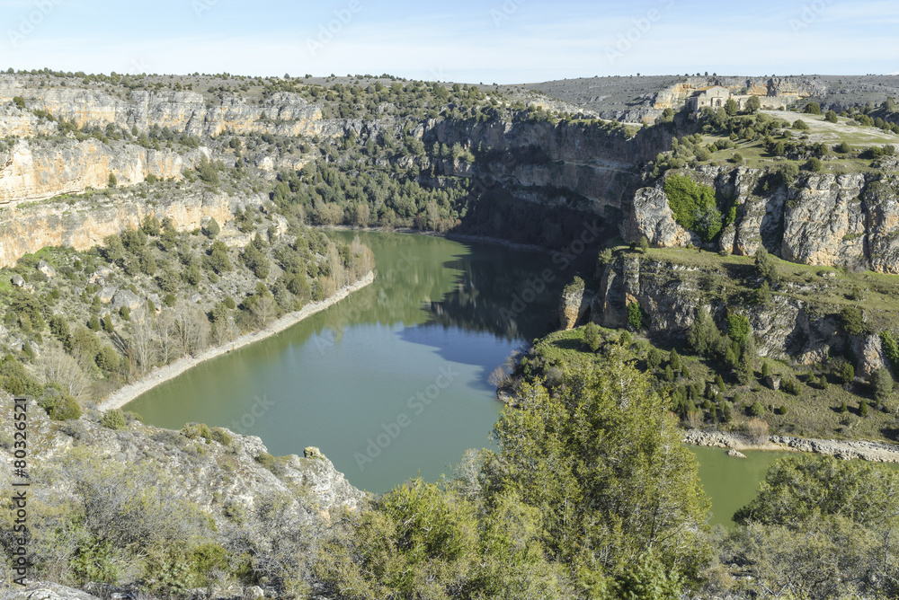 Duraton Canyon Natural Park in Segovia, Spain
