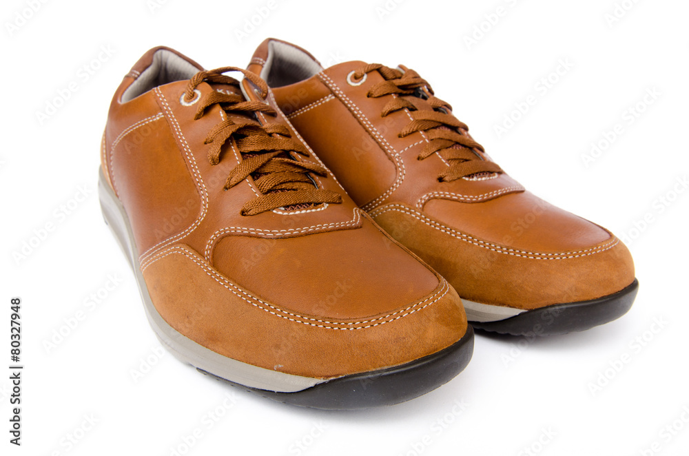 Male shoes isolated on white background Male shoes isolated on white background