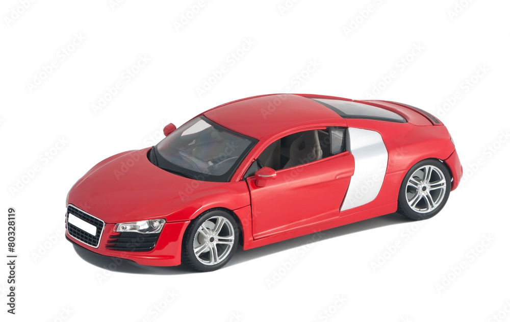 Fototapeta premium red car front view