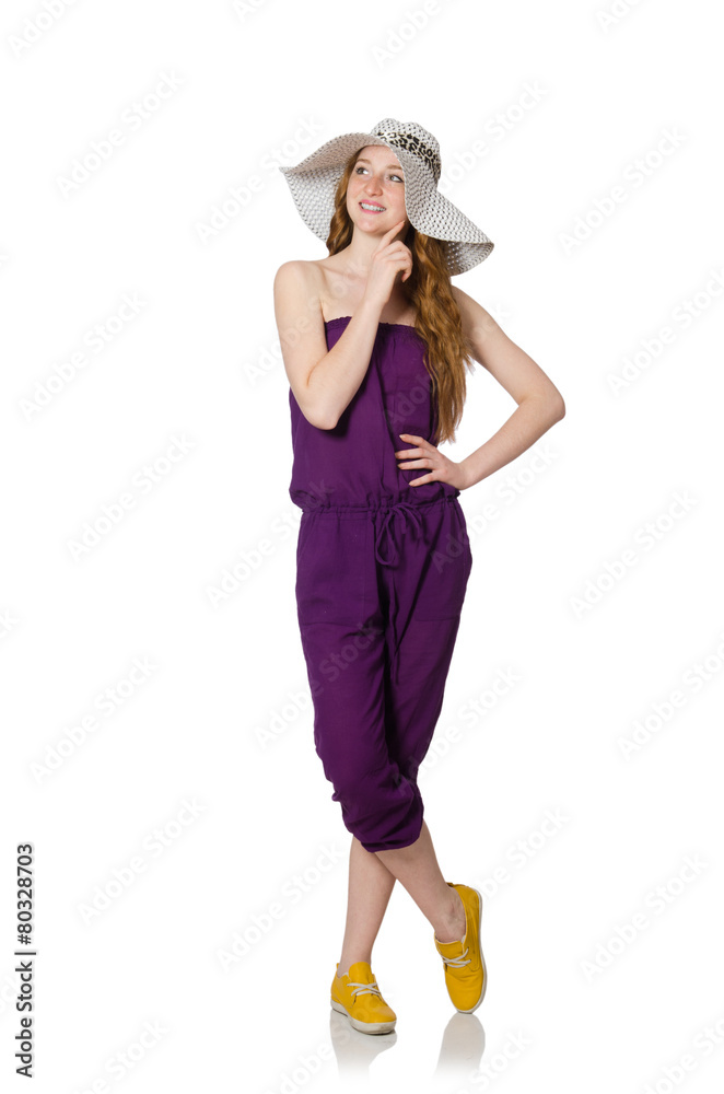 Young woman in fashion concept Young woman in fashion concept