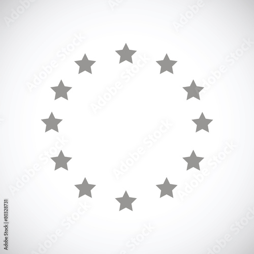European Union black icon