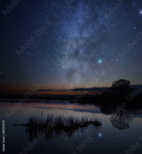 Stars over the lake