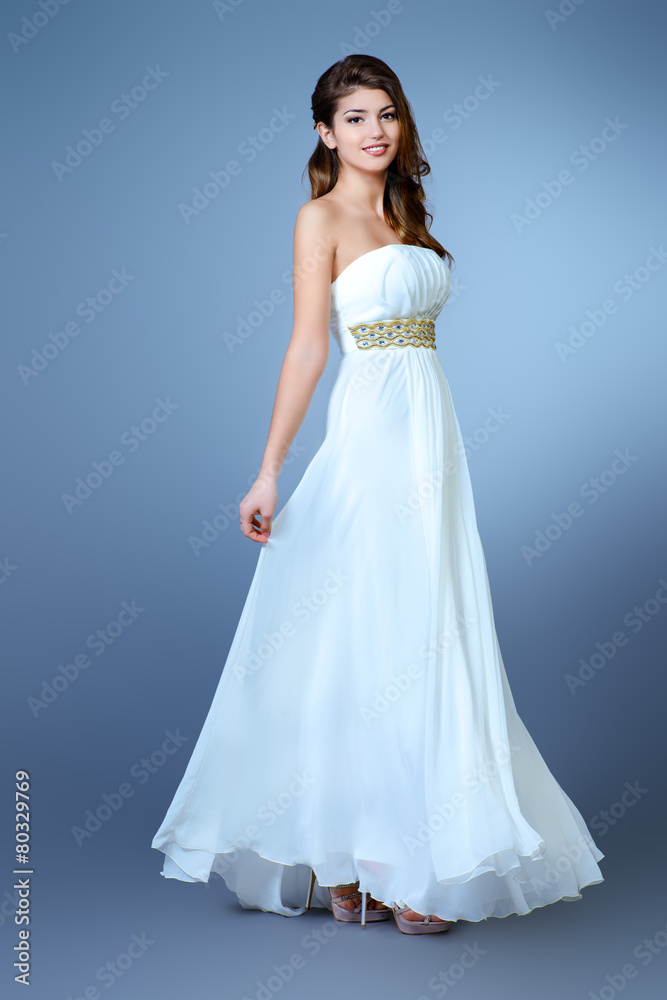 snow-white dress